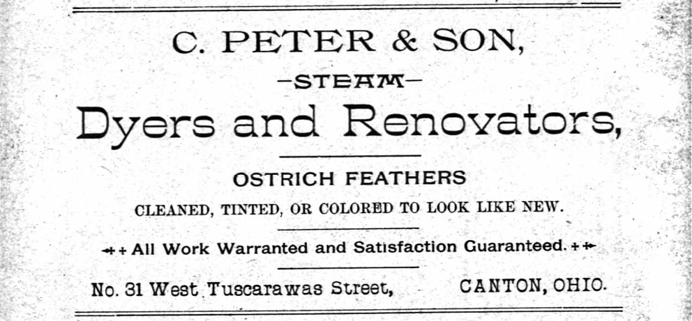 Peter, Conrad - Ad for Conrad Peter & Son - Canton City Directory, 1881, p240